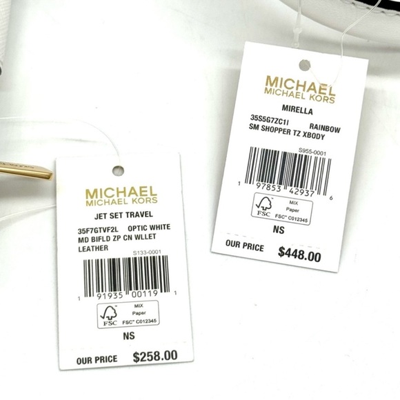 Michael Kors Mirella SM Signature Logo Xbody Tote Bag & Matching Bifold Wallet 🌈 - Picture 12 of 12